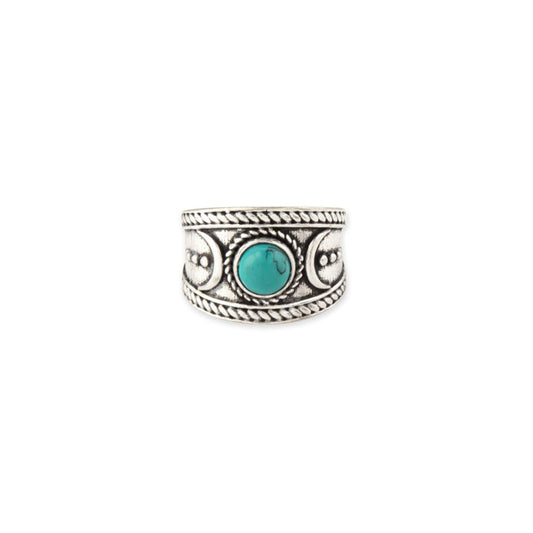 Faux Turquoise Roper Ring