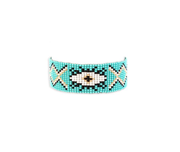 El Ojo Azul Beaded Bracelet