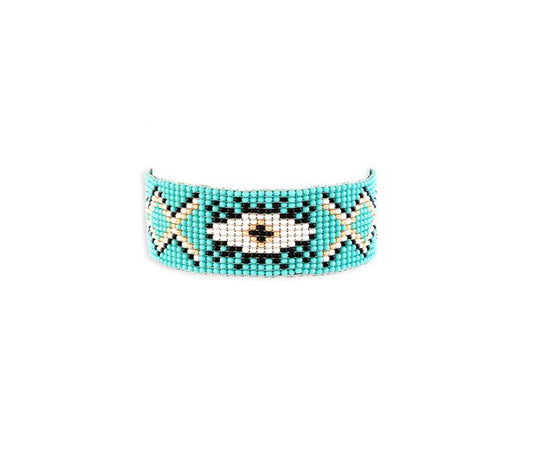 El Ojo Azul Beaded Bracelet