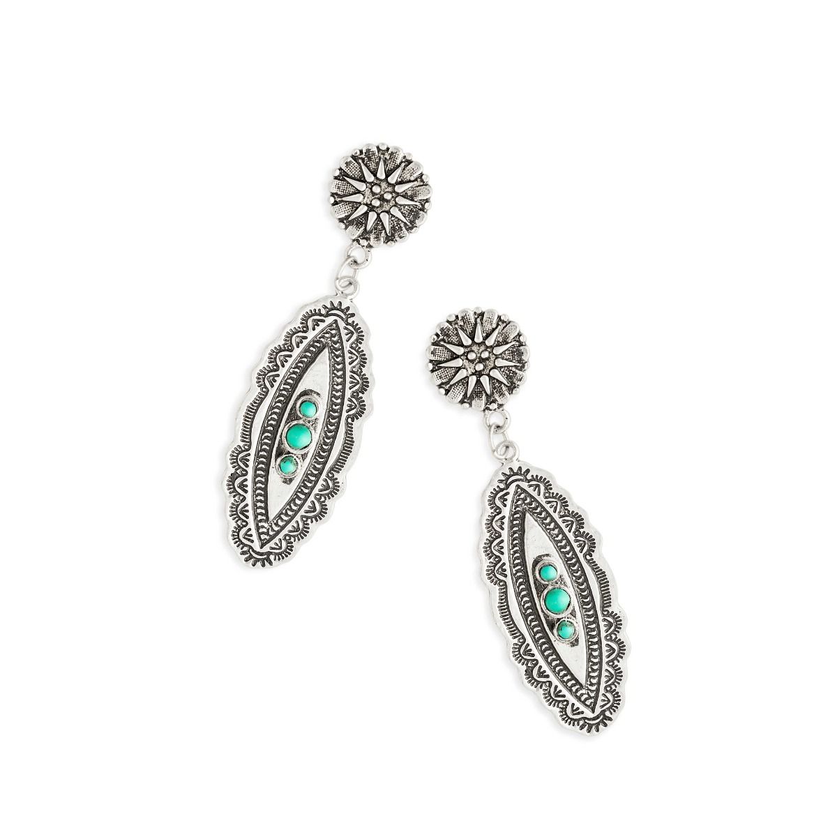 Silver Gem Earrings